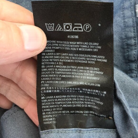 Volcom Mens Shirt Medium Modern Fit Short-Sleeve Button-Up Casual Classic Gray - Picture 9 of 11